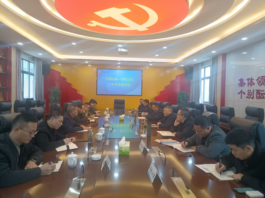 圖二為萬(wàn)源公司-大竹公司工作交流座談會(huì)